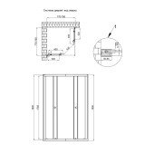 Душова кабіна Qtap Presto CRM1088SP5 80х80 см, скло Pear 5 мм без піддона Душова кабіна Qtap Presto CRM1088SP5 80х80 см, скло Pear 5 мм без піддона
