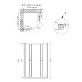 Душова кабіна Qtap Presto WHI1099AP5 90х90 см, скло Pear 5 мм без піддона