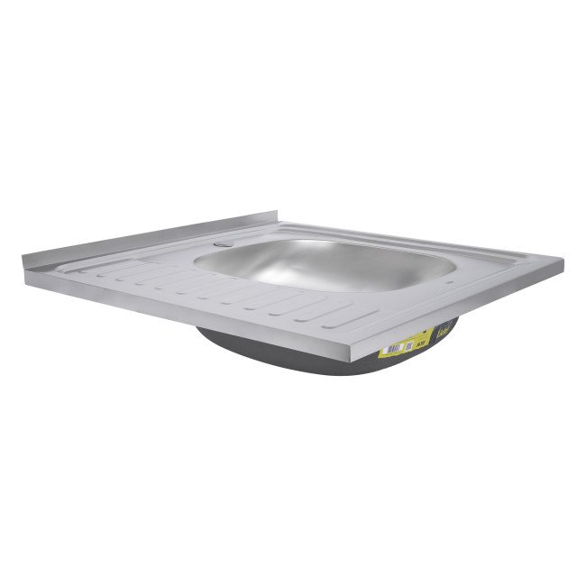 Кухонна мийка Lidz 6060-R 0,6 мм Satin (LIDZ6060RSAT06)