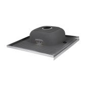 Кухонна мийка Lidz 6060-R 0,6 мм Satin (LIDZ6060RSAT06)