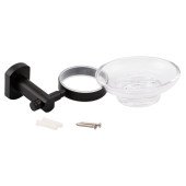 Мильниця Qtap Liberty настінна QTLIBBLM1159 Black Мильниця Qtap Liberty настінна QTLIBBLM1159 Black