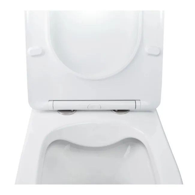 Готове рішення Qtap для ванної кімнати: підвісний унітаз Swan Rimless + комплект інсталяції Nest 4 в 1 (лінійна клавіша Chrome)