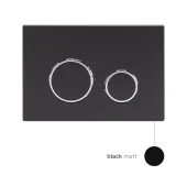 Готове рішення Qtap для ванної кімнати: підвісний унітаз Jay Rimless + комплект інсталяції Nest 4 в 1 (кругла клавіша Black mat)