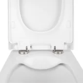 Готове рішення Qtap для ванної кімнати: підвісний унітаз Tern Rimless + комплект інсталяції Nest 4 в 1 (квадратна клавіша Satin)