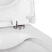 Готове рішення Qtap для ванної кімнати: підвісний унітаз Tern Rimless + комплект інсталяції Nest 4 в 1 (квадратна клавіша Satin)