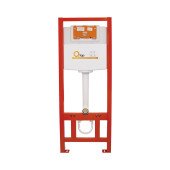 Готове рішення Qtap для ванної кімнати: підвісний унітаз Tern Rimless + комплект інсталяції Nest 4 в 1 (кругла клавіша Satin)