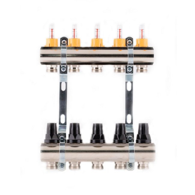 Колектор з витратомірами SD Forte 1" 4 виходи SF001W4 Колектор з витратомірами SD Forte 1" 4 виходи SF001W4