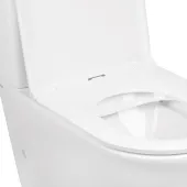 Унітаз-компакт Qtap Robin безобідковий з сидінням Soft-close QT13222141ARW