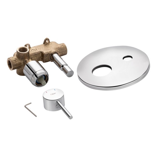 Змішувач для душу Qtap Spring прихованого монтажу на два споживача QTSPRCRM0102 Chrome Змішувач для душу Qtap Spring прихованого монтажу на два споживача QTSPRCRM0102 Chrome