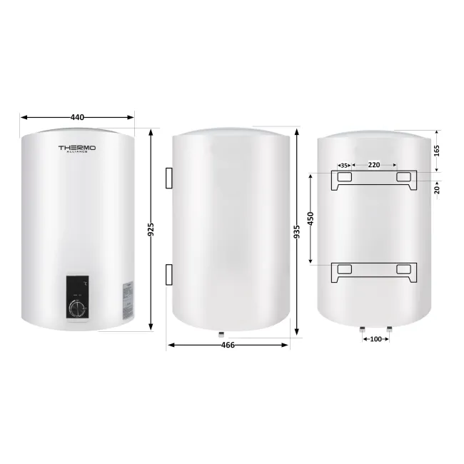 Водонагрівач електричний Thermo Alliance 100 л вертикальний, сухий ТЕН 2,0 кВт D100V20J3(D)K 2 Водонагрівач електричний Thermo Alliance 100 л вертикальний, сухий ТЕН 2,0 кВт D100V20J3(D)K 2