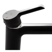 Змішувач для раковини Qtap Grand QTGRABCR001F Chrome/Black