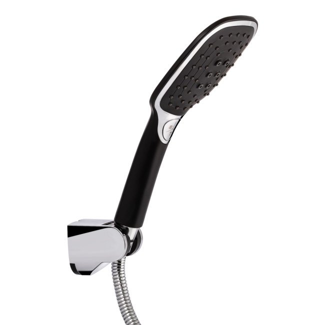 Змішувач для ванни Qtap Grand з поворотним виливом (з душовим гарнітуром) QTGRABCR005 Chrome/Black Змішувач для ванни Qtap Grand з поворотним виливом (з душовим гарнітуром) QTGRABCR005 Chrome/Black