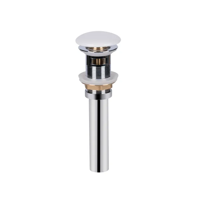 Донний клапан для раковини Qtap PU02O 70х70х227.5 White з переливом Донний клапан для раковини Qtap PU02O 70х70х227.5 White з переливом