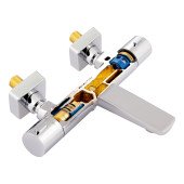 Змішувач для ванни Qtap Votice термостатичний QVTC30T105GC Chrome Змішувач для ванни Qtap Votice термостатичний QVTC30T105GC Chrome