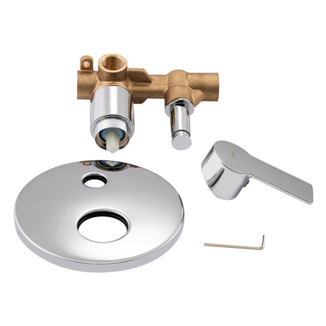 Змішувач для душу Qtap Ustek прихованого монтажу на два споживача QTUST6216107ODC Chrome Змішувач для душу Qtap Ustek прихованого монтажу на два споживача QTUST6216107ODC Chrome