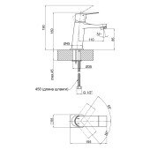 Змішувач для раковини Qtap Nihonto QTNH1022101CB Black Matt Змішувач для раковини Qtap Nihonto QTNH1022101CB Black Matt