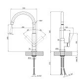 Змішувач для кухні Qtap Slavonice QTSLV9042103UC Chrome Змішувач для кухні Qtap Slavonice QTSLV9042103UC Chrome
