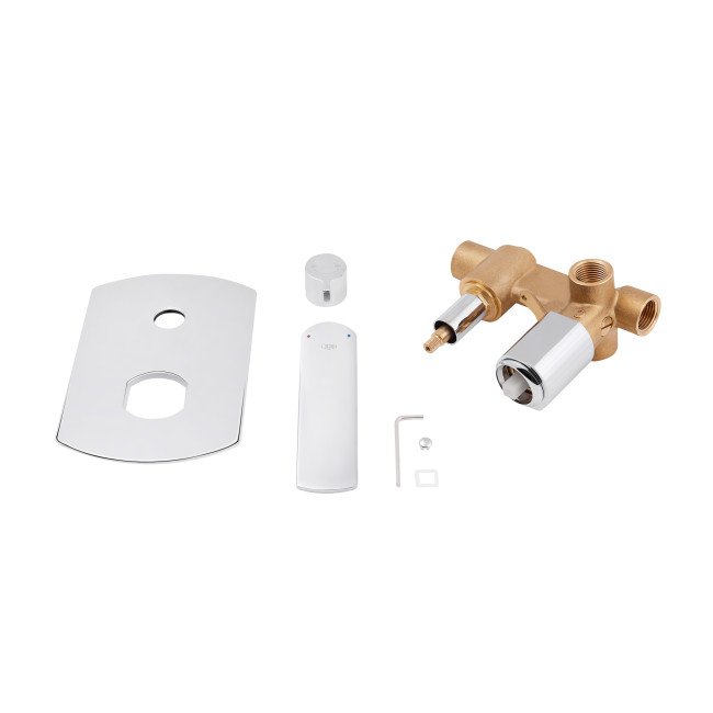 Змішувач для душу Qtap Slavonice прихованого монтажу на два споживача QTSLV6242103C Chrome Змішувач для душу Qtap Slavonice прихованого монтажу на два споживача QTSLV6242103C Chrome