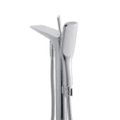 Змішувач для ванни Qtap Podlaha підлоговий (з душовим гарнітуром) QT19103VDC Chrome