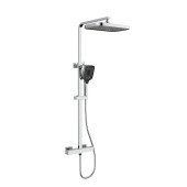 Душова система універсальна Qtap Sloup термостатична на два споживача QTSL57103KNC Chrome Душова система універсальна Qtap Sloup термостатична на два споживача QTSL57103KNC Chrome
