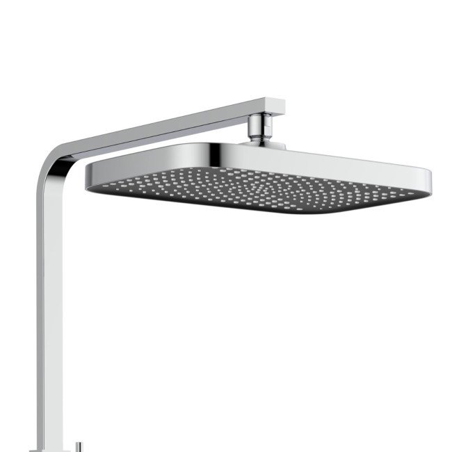 Душова система універсальна Qtap Sloup термостатична на два споживача QTSL57103KNC Chrome Душова система універсальна Qtap Sloup термостатична на два споживача QTSL57103KNC Chrome