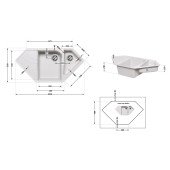 Кухонна мийка з додатковою чашею Lidz 1000x500/225 STO-10 (LIDZSTO101000500225) Кухонна мийка з додатковою чашею Lidz 1000x500/225 STO-10 (LIDZSTO101000500225)