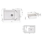 Кухонна мийка Lidz 781x510/200 STO-10 (LIDZSTO10781510200)