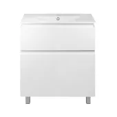 Комплект Qtap Albatross 810х825х460 White тумба підлогова +  раковина урізна  QT0171TN800D3080CW