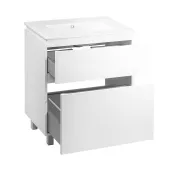Комплект Qtap Albatross 810х825х460 White тумба підлогова +  раковина урізна  QT0171TN800D3080CW
