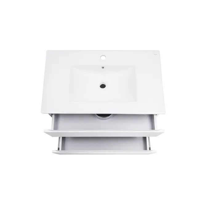 Комплект Qtap Albatross 810х725х460 White тумба підвісна + раковина урізна QT0172TP800D3080CW