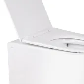 Унітаз підлоговий Qtap Swan безобідковий з сідінням Soft-close QT16223178W
