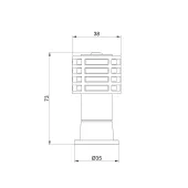 Кріплення для підвісного унітаза та біде Qtap Fix HT-02 QT066HT02W