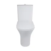 Унітаз-компакт Qtap Presto безобідковий з сідінням Soft-close QT24221217AW