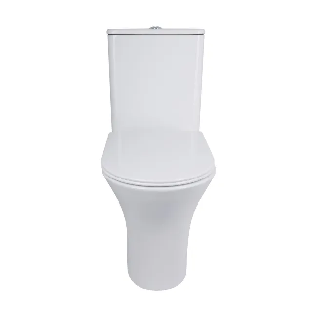 Унітаз-компакт Qtap Presto безобідковий з сідінням Soft-close QT24221217AW