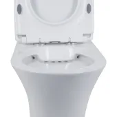 Унітаз-компакт Qtap Presto безобідковий з сідінням Soft-close QT24221217AW