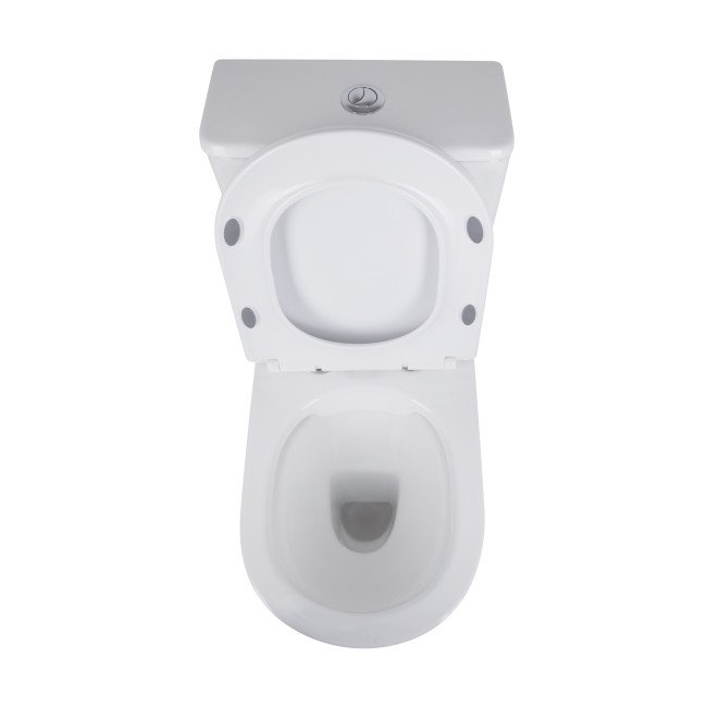 Унітаз-компакт Qtap Presto безобідковий з сідінням Soft-close QT24221217AW Унітаз-компакт Qtap Presto безобідковий з сідінням Soft-close QT24221217AW