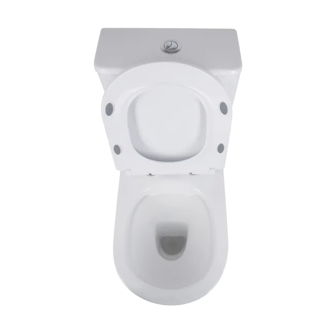Унітаз-компакт Qtap Presto безобідковий з сідінням Soft-close QT24221217AW