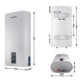 Водонагрівач електричний Thermo Alliance 30 л плоский вертикальний, сухий ТЕН 2 кВт (0,8+1,2) DT30V20G(PD)-D/2