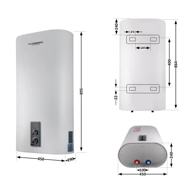 Водонагрівач електричний Thermo Alliance 50 л плоский вертикальний, сухий ТЕН 2 кВт (0,8+1,2) DT50V20G(PD)-D/2 2 Водонагрівач електричний Thermo Alliance 50 л плоский вертикальний, сухий ТЕН 2 кВт (0,8+1,2) DT50V20G(PD)-D/2 2