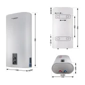 Водонагрівач електричний Thermo Alliance 80 л плоский вертикальний, сухий ТЕН 2 кВт (0,8+1,2) DT80V20G(PD)-D/2