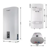 Водонагрівач електричний Thermo Alliance 100 л  плоский вертикальний, сухий ТЕН 2 кВт (0,8+1,2) DT100V20G(PD)-D/2