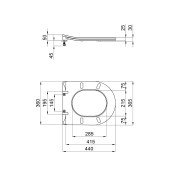 Сидіння для унітаза Qtap (Robin, Scorpio) з мікроліфтом Slim QT99U184UF450MB