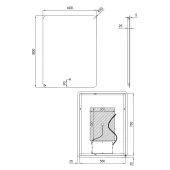 Дзеркало Qtap Scorpio 800х600 з LED-підсвічуванням Touch, з антизапотіванням, з димером, рег. темп. кольору (3000-6500K) Reverse QT14781003W