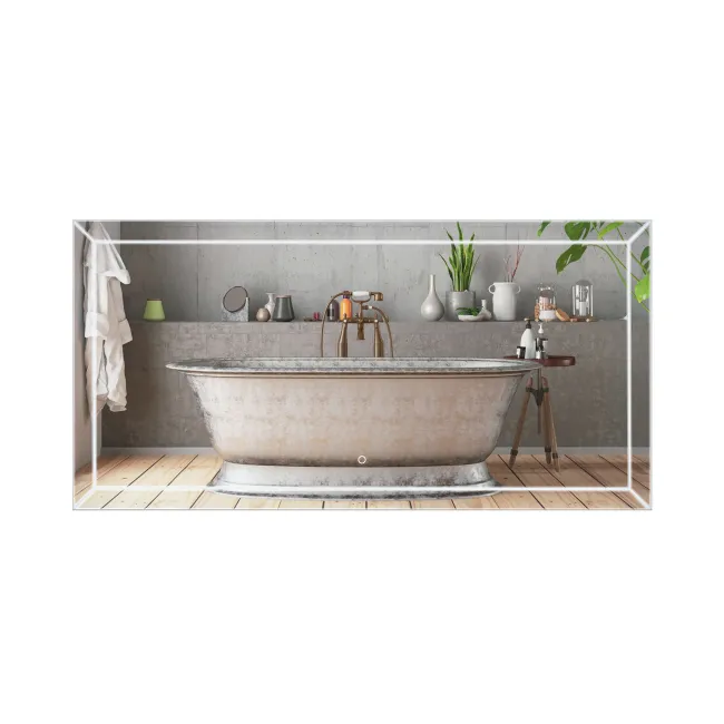 Дзеркало Qtap Aries 1400х700 з LED-підсвічуванням Touch, димер, рег. яскравості QT0378160170140W Дзеркало Qtap Aries 1400х700 з LED-підсвічуванням Touch, димер, рег. яскравості QT0378160170140W