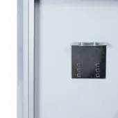 Дзеркало Qtap Crow 1200х700 з LED-підсвічуванням Touch, лінза, цифровий годинник, димер, рег. яскравості QT0578141670120W