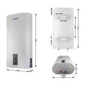 Водонагрівач електричний Thermo Alliance 30 л плоский вертикальний, мокрий ТЕН 2 кВт (0,8+1,2) DT30V20G(PD)/2
