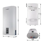 Водонагрівач електричний Thermo Alliance 100 л плоский вертикальний, мокрий ТЕН 2 кВт (0,8+1,2) DT100V20G(PD)/2