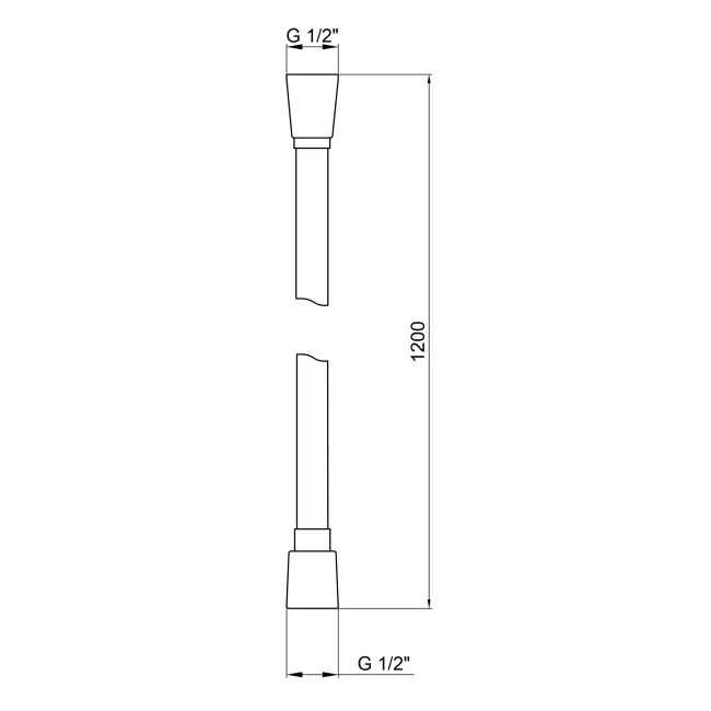 Шланг для ручного душу Qtap Hadice 1200 мм QTHADPVC120B Black Matt 2 Шланг для ручного душу Qtap Hadice 1200 мм QTHADPVC120B Black Matt 2