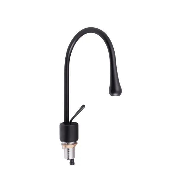 Змішувач для раковини Qtap Virgo з поворотним виливом QTVIR1066103B Black Matt Змішувач для раковини Qtap Virgo з поворотним виливом QTVIR1066103B Black Matt
