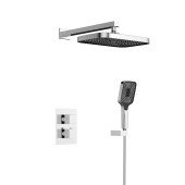 Душова система універсальна Qtap Aquarius термостатична прихованого монтажу на два споживача QTAQA65T103NGC Chrome